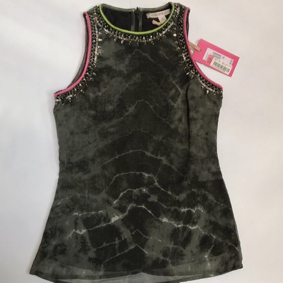 Chelsea & Violet Tops - NWT Chelsea & Violet Tie Dye Embellished Top